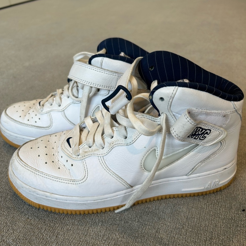 Nike NYC high top Air Force 1s
